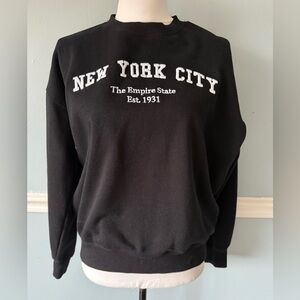 Reflex Black New York City Crewneck Sweater S